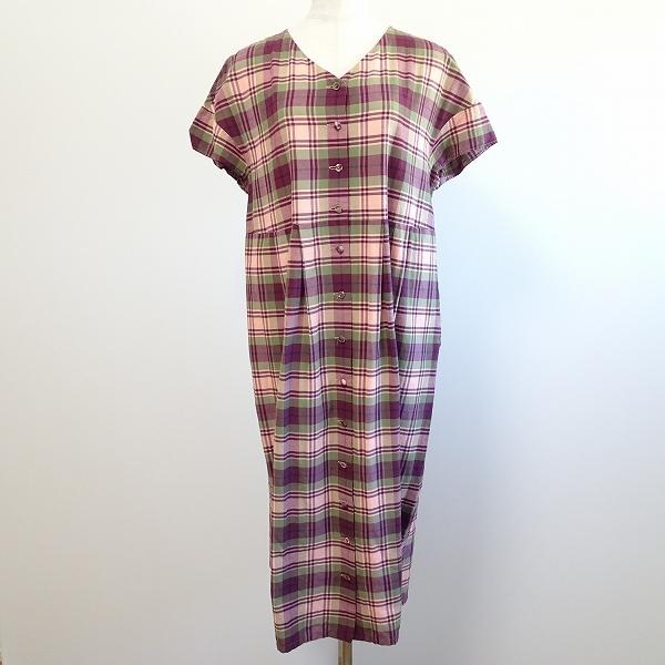 アトリエドゥサボン チェック シャツワンピース アトリエドゥサボン チェック シャツワンピース l'atelier du