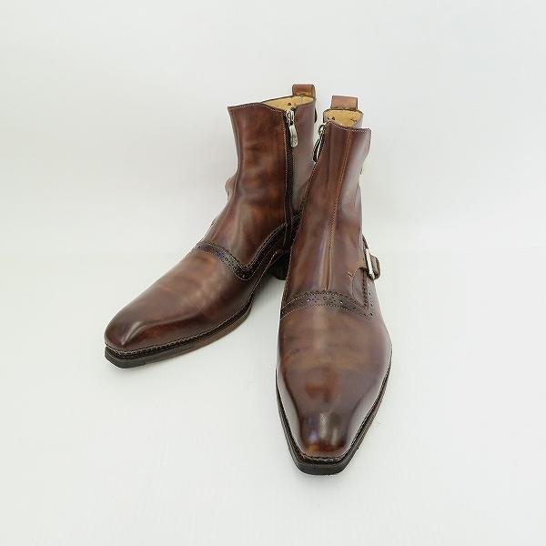 ans アラウンドザシューズ arround the shoes ブーツ 41 茶 モンク