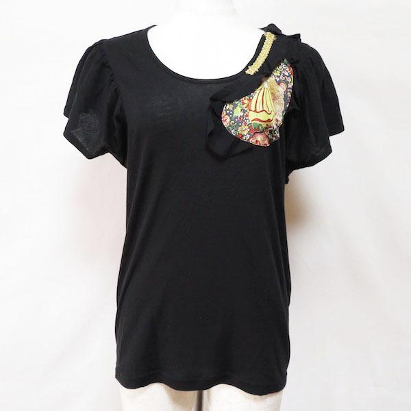 snc ツモリチサト tsumorichisato カットソー Tシャツ 2 黒 半袖 