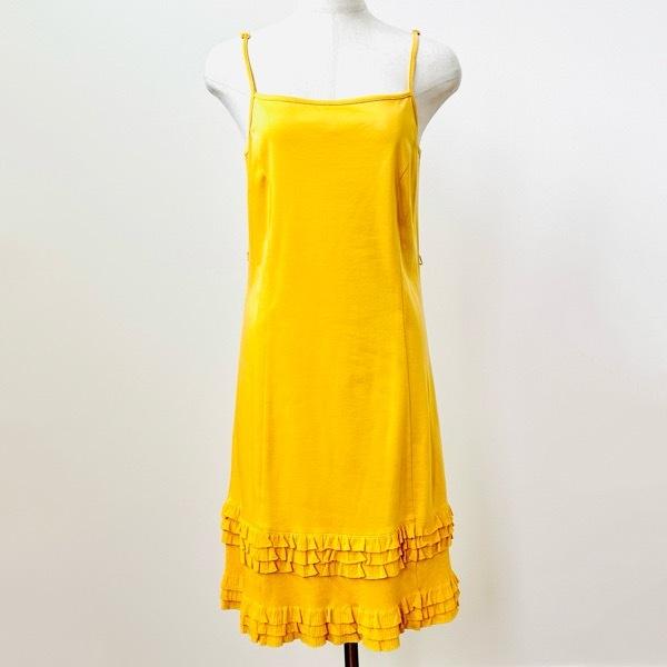 TO BE CHIC #snc トゥービーシック ワンピース 40 黄色 フリル  