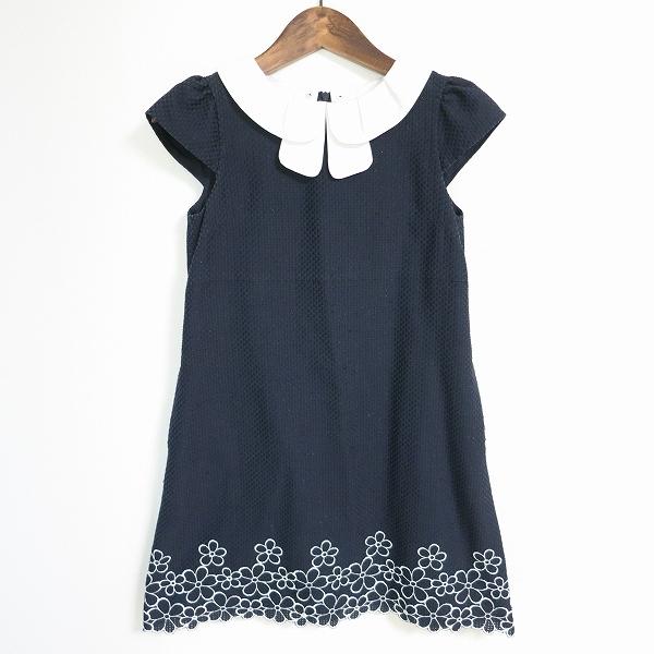 Anc トッカ Tocca ワンピース 140 紺 白 フォーマル 発表会 結婚式 ラメ 花柄 半袖 襟付き バックジップ キッズ アクイールヤフーショップ 通販 Yahoo ショッピング