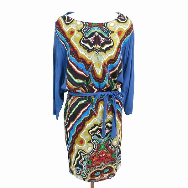 Anc デシグアル Desigual ワンピース S 青 マルチカラー 長袖 ドルマン レディース アクイールヤフーショップ 通販 Yahoo ショッピング