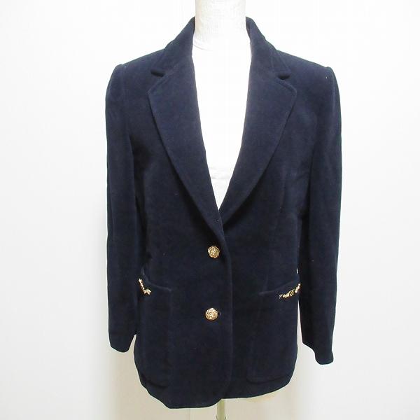 Leilian #wnc SALE レリアン ジャケット 9 紺 金ボタン バラボタン  