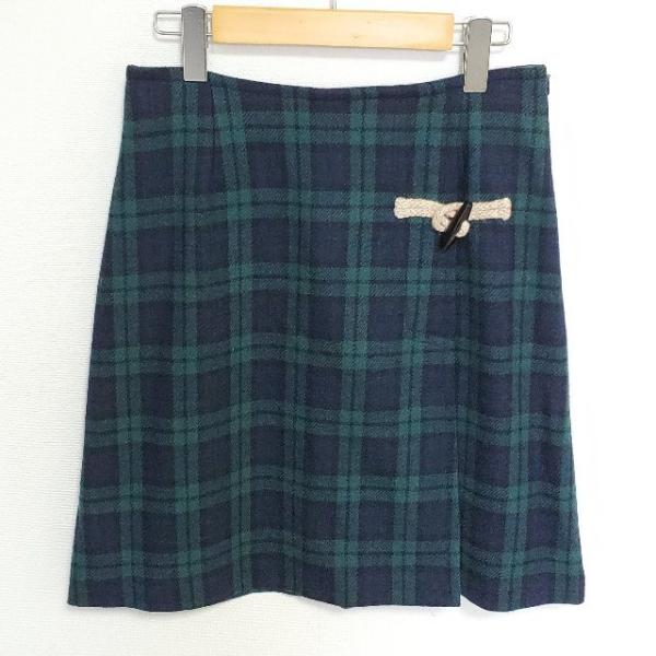 【新品】ヨークランド グレンチェック スカート GLEN NEVIS⭐️チェック柄プリーツスカート グレンネイビス
