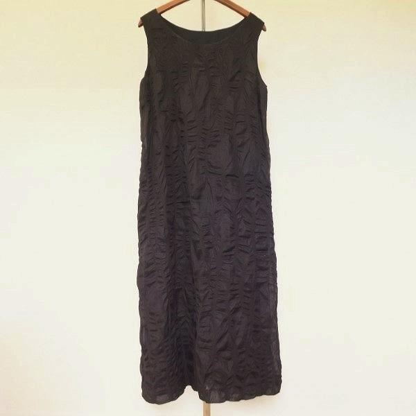 ギャバジンノースリーブワンピース　50s Gabardine K.T #snc ギャバジンKT ワンピース F こげ茶