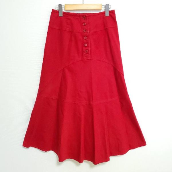 #apc  ピンクハウス PINKHOUSE スカート L 赤 ロング 大きいサイズ レディース [762058]