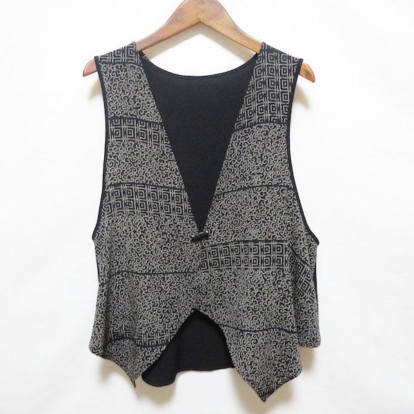 spc 詩仙堂 ヒトシタムラ Hitoshi Tamura ベスト ジレ 黒 グレー