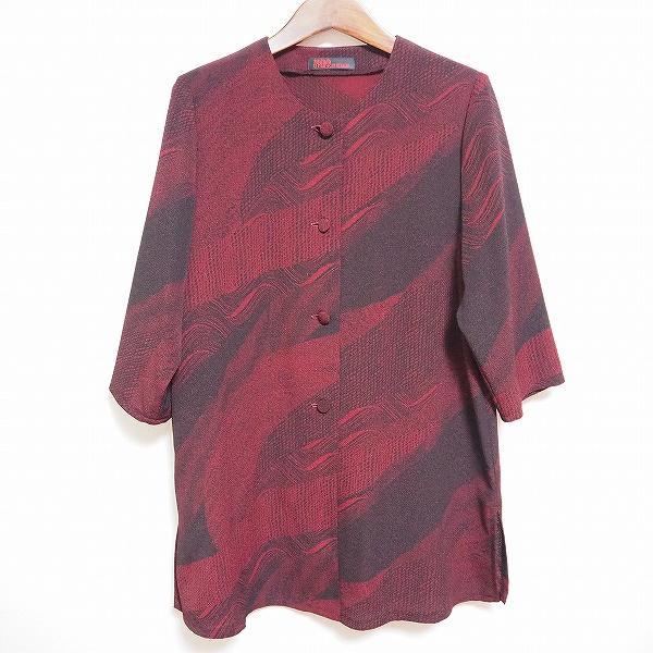 詩仙堂 BY HITOSHI ちりめん フレアスリーブ ポンチョ