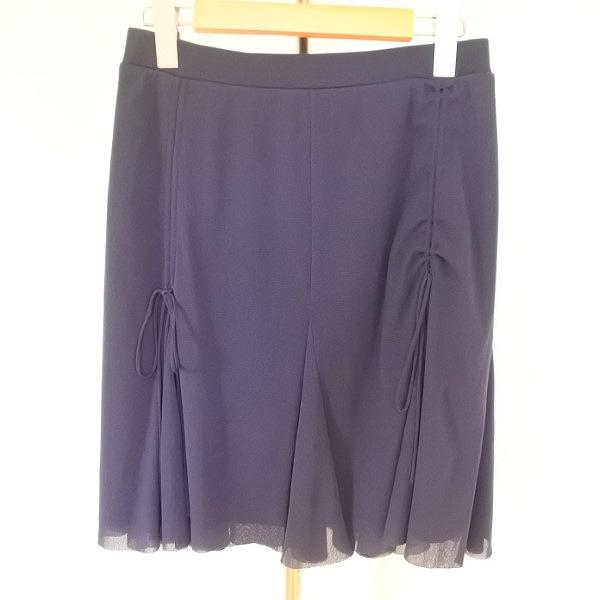 VIVIENNE TAM #anc ヴィヴィアンタム VIVIENNETAM スカート 0 紺 ミニ 