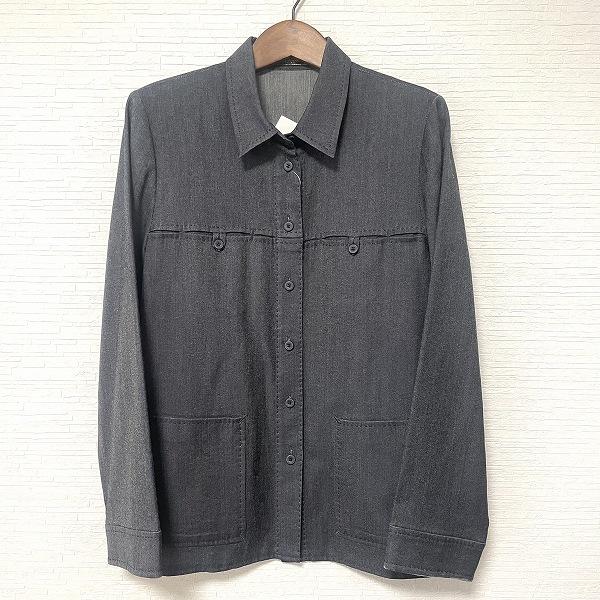 anc レリアン Leilian シャツ ブラウス 11 グレー系 シルク混