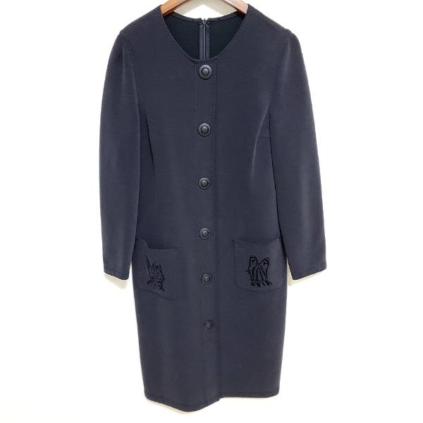 wnc GKITALIYA 伊太利屋 ワンピース 9 ダークグレー コート風  