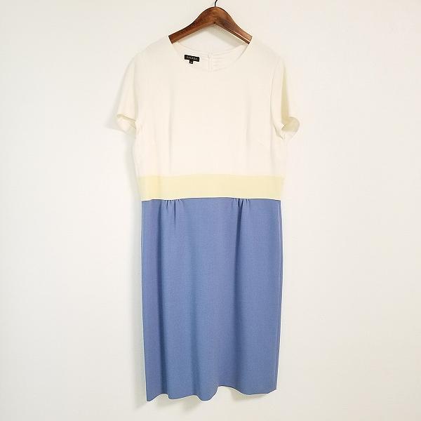 ESCADA（エスカーダ） #snc ワンピース オフホワイト 水色 黄 バック 