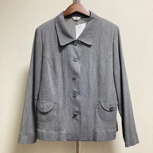 #anc 三年坂 CASUAL ジャケット M グレー ちりめん レディース [774737]