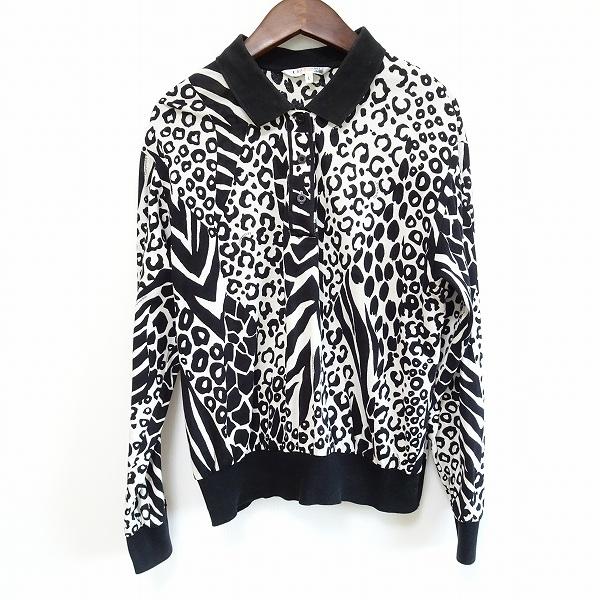 apc レオナール スポーツ LEONARD SPORT ポロシャツ L 黒 白