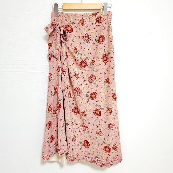 apc カネコイサオ KANEKO ISAO スカート ピンク フリル 花柄 ロング