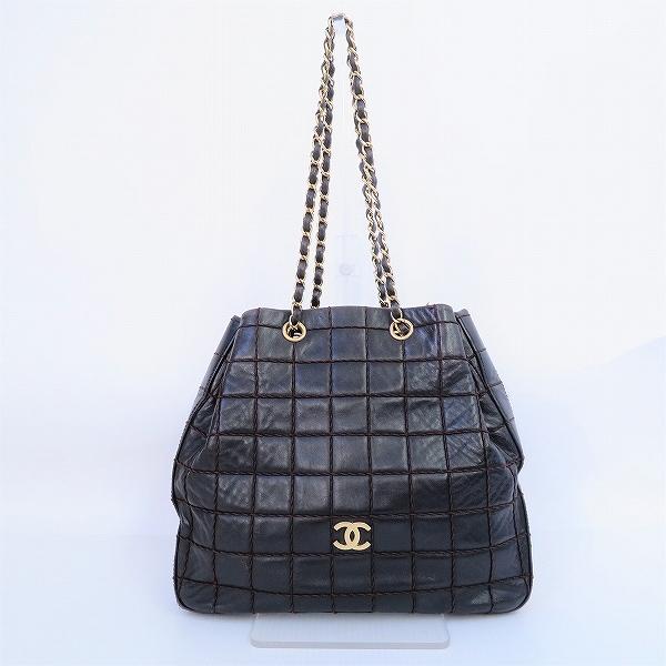 CHANEL #apb シャネル ショルダーバッグ Wチェーン チョコバー ココ  