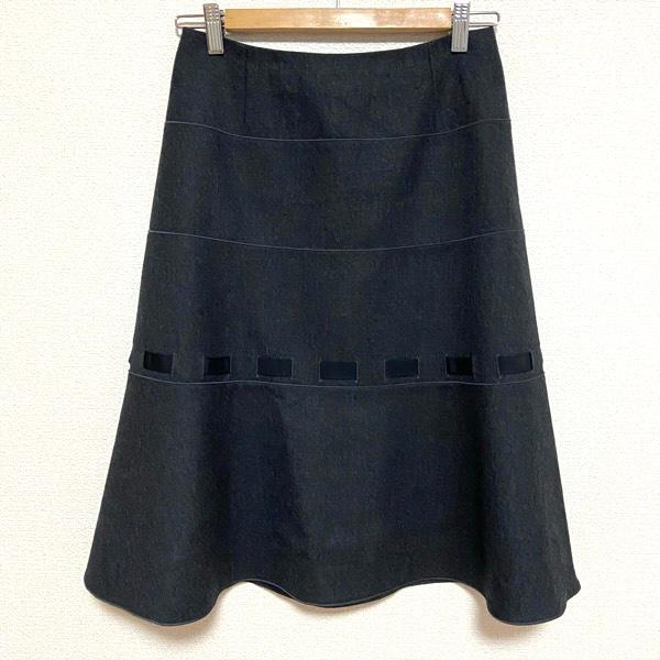 wnc ギンザマギー 銀座マギー スカート 38 グレー リボン 日本製  