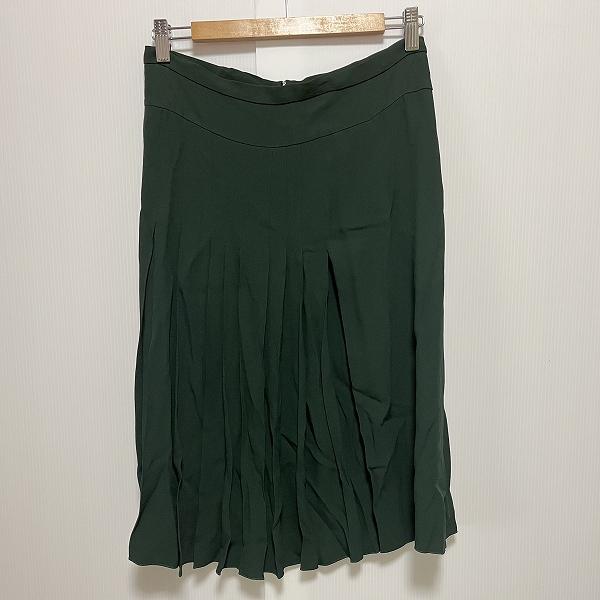 MARNI #anc マルニ スカート 40 緑 無地 プリーツ イタリア製  