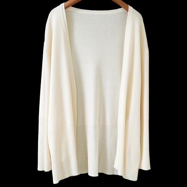 フォクシー オフホワイト カーディガン フォクシー ロングカーディガン