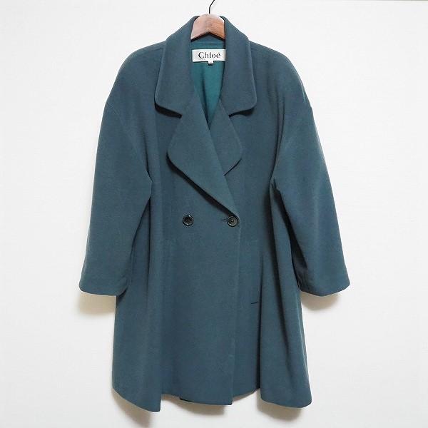 wnc クロエ Chloe コート 40 緑系 オーバーサイズ ヴィンテージ ビッグ  