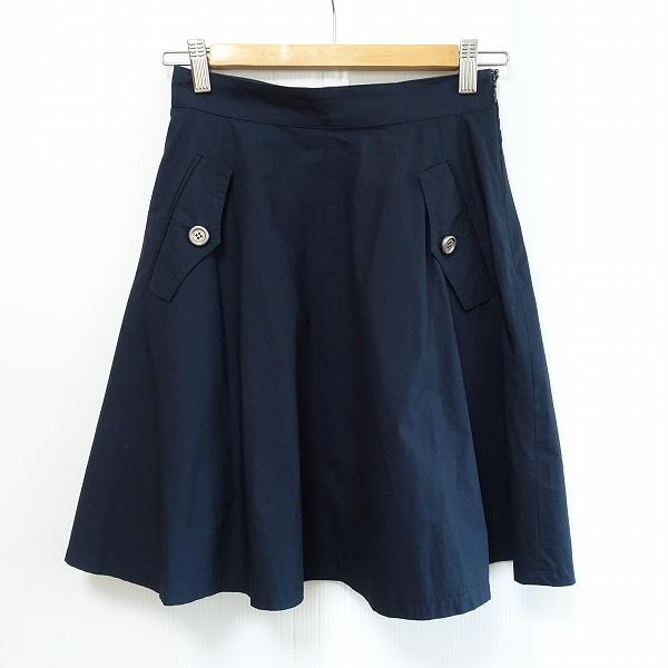 anc バーバリーブルーレーベル BURBERRYBLUELABEL スカート 36 紺 