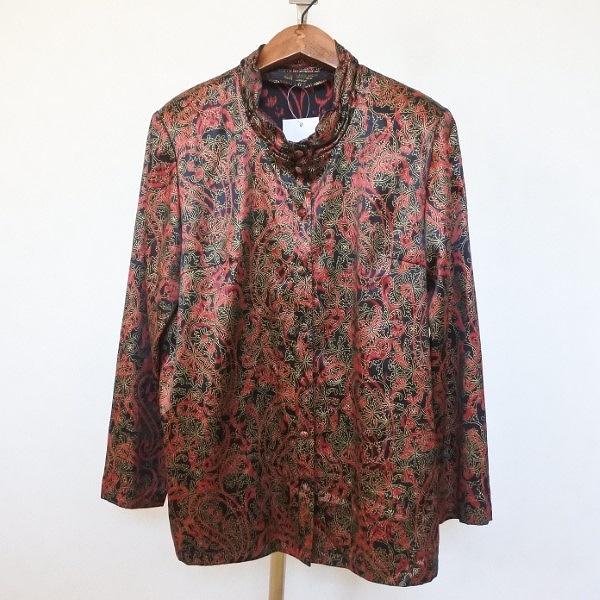 anc ハーディエイミス HARDYAMIES BOUTIQUE シャツブラウス 11 黒 赤 