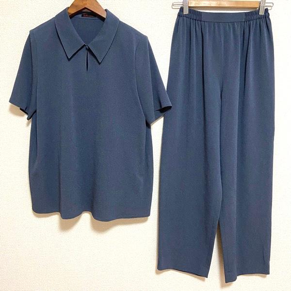 spc 詩仙堂 ヒトシタムラ セットアップ パンツスーツ ツーピース 青系