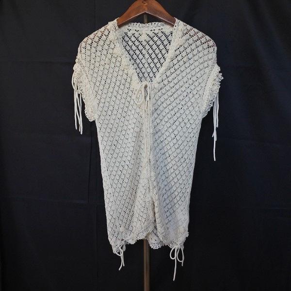 ピンクハウス⭐️花モチーフ付きレース編みカーディガン ピンクハウス