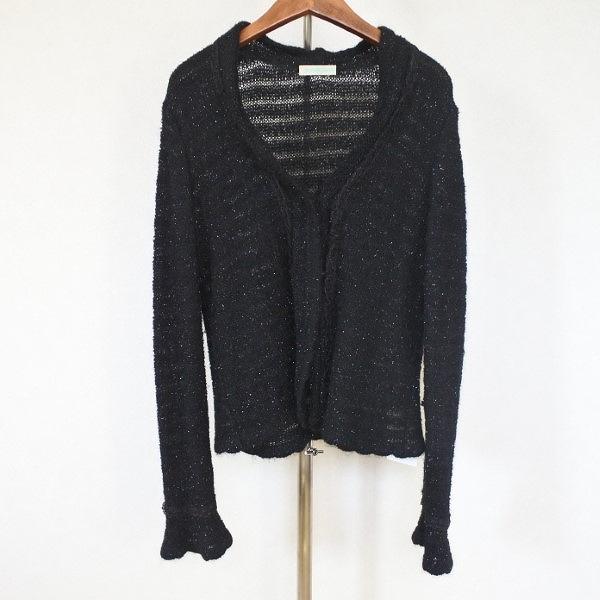#apc  アトリエサガン ATELER SAGAN カーディガン M 黒 ニット モヘア混 シルク混 レディース [798108]