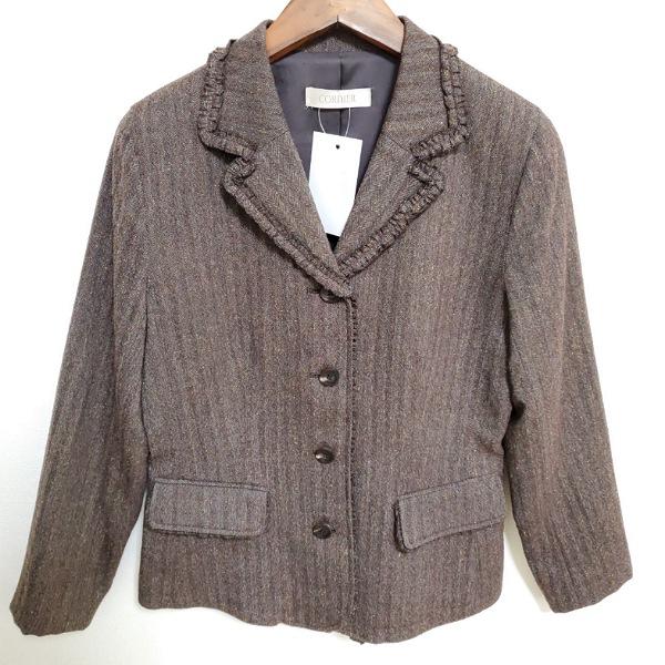 CORDIER #wsc SALE コルディア ジャケット 40 茶 ツイード 