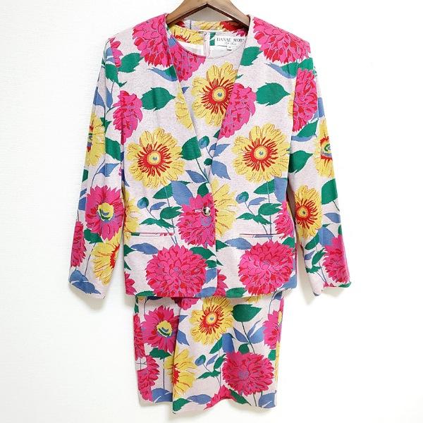 anc ハナエモリ HANAEMORI ワンピーススーツ M ピンク系 黄色  