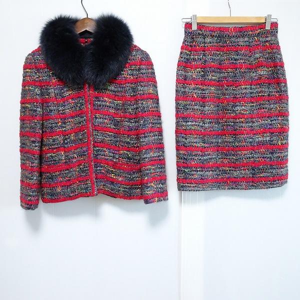 wnc ギンザマギー 銀座マギー スカートスーツ セットアップ 9 グレー  