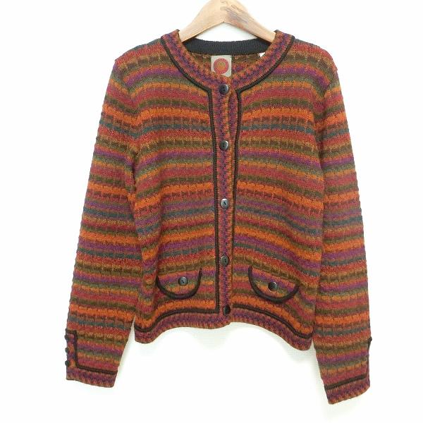 wnc ミルマボリビア Millma Bolivia カーディガン L 赤系 ニット  
