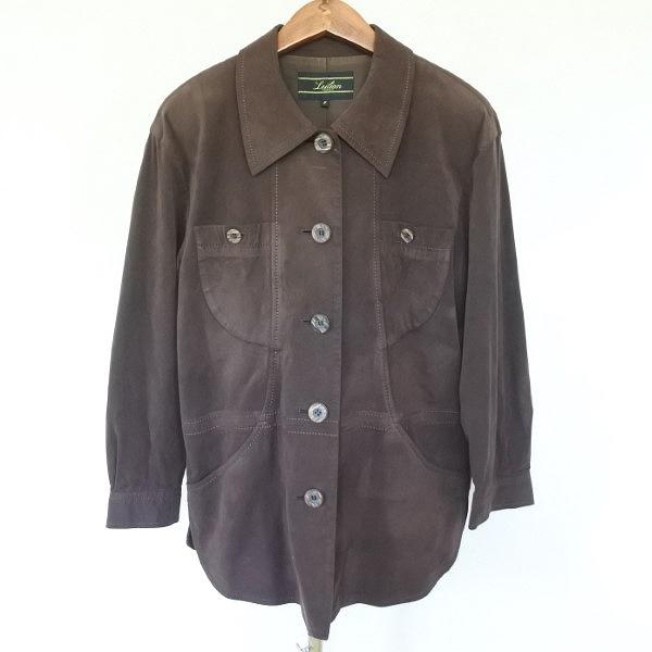 #wnc レリアン Leilian シャツ・ブラウス 9 こげ茶 スエード調 レディース [812700]