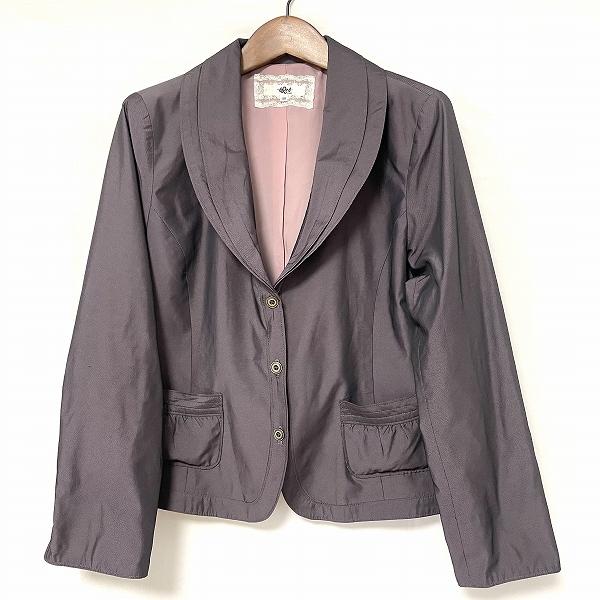 #anc  アトリエドール ジャケット 長袖 40 光沢あり 日本製 レディース [813299]