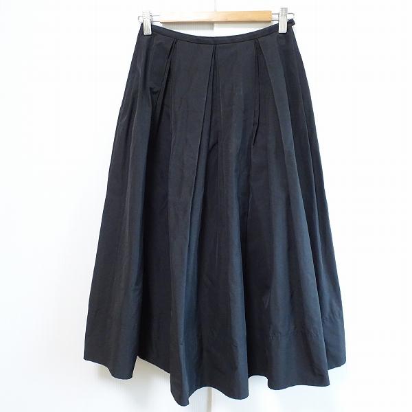 #anc トクコ TOKUKO1erVOL スカート 9 黒系 ナイロン ロング フレア プリーツ レディース [814306]