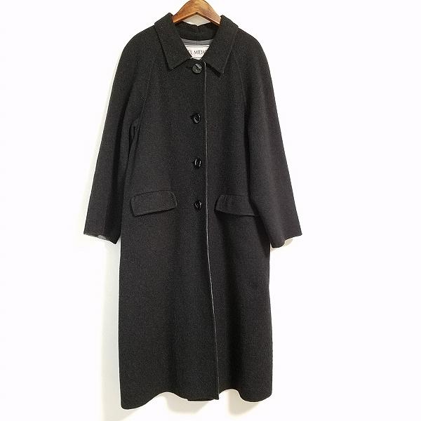 wnc エルミダ ELMIDAS コート 10 黒 ロング カシミヤ レディース