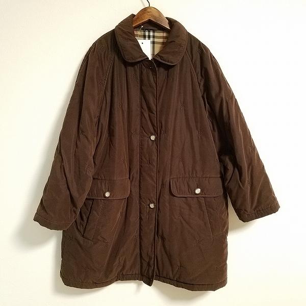BURBERRY #wnc バーバリー コート 茶系 中綿 ジップアップ ロゴ BURBERRY #wnc バーバリー コート 茶系 中綿 ジップアップ ロゴ
