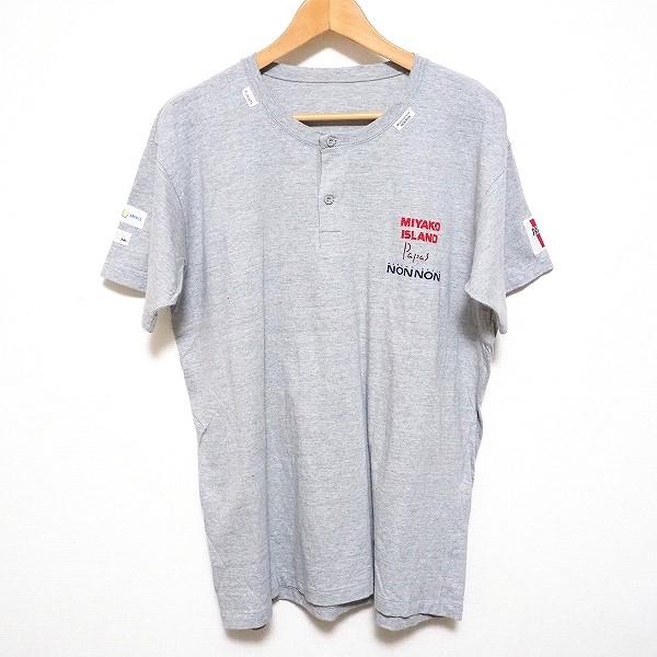 パパス 新品 ヘンリーネック Tシャツ [日本製] 定番】40/2甘撚天竺 ヘンリーネックTシャツ（MENトップス・T