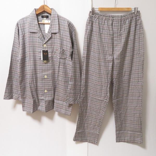 anc ダックス DAKS パジャマ L 黒 白系 千鳥格子 刺繍 ロゴ 美品 anc ダックス DAKS パジャマ L 黒 白系 千鳥格子 刺繍 ロゴ 美品