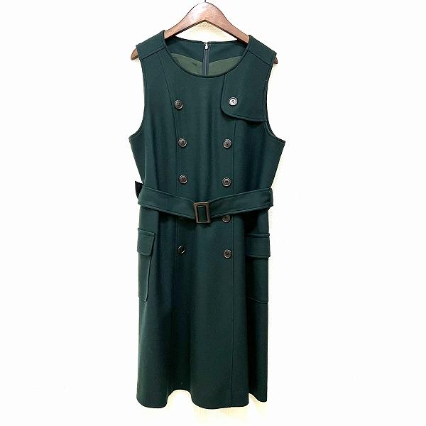 Leilian（レリアン） #wnc ワンピース 13 緑系 ノースリーブ ベルト
