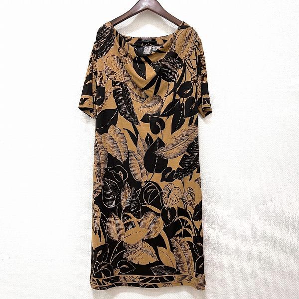 LEONARD 半袖ワンピース 42 LEONARD SPORT 花柄半袖ワンピース 42