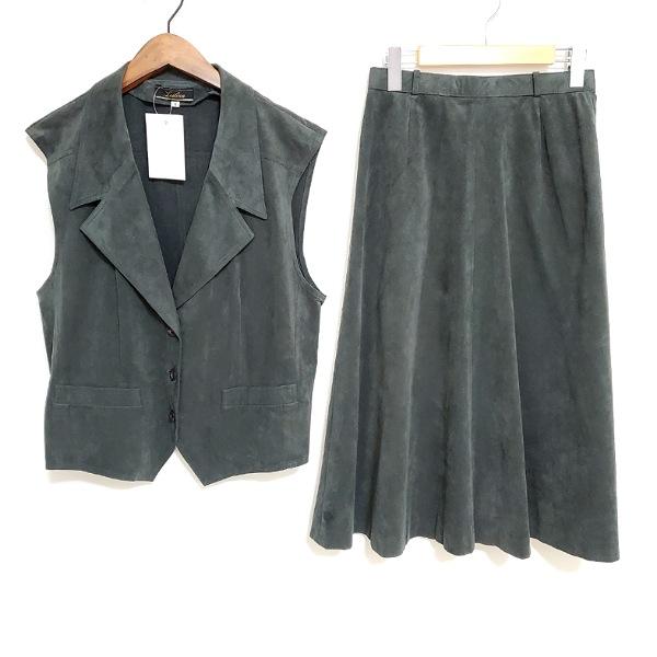 美品✨レリアン セットアップ 半袖 ダークネイビー 11 L相当 スーツ