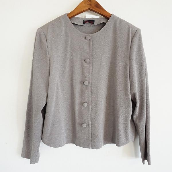 #apc  シセンドウ 詩仙堂 シャツ・ブラウス  グレー ちりめん 無地 レディース [821343]