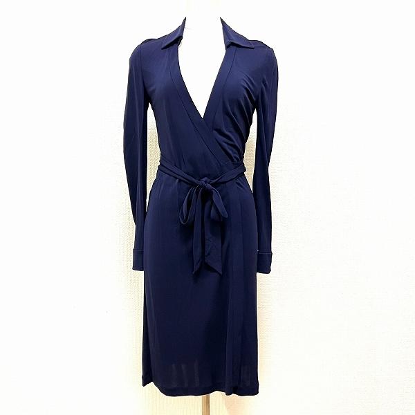 DIANE von FURSTENBERG ハート花柄 カシュクールワンピース DIANE von