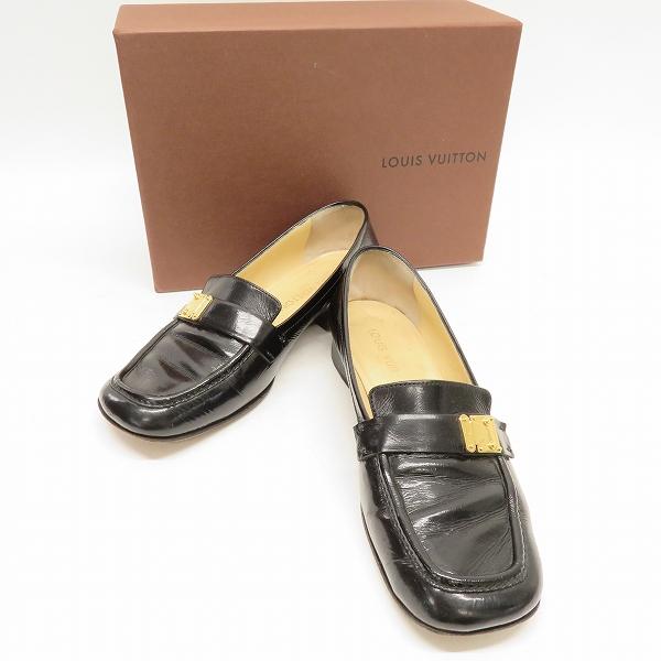 LOUIS VUITTON #ans ルイヴィトン LOUISVUITTON ローファー 37 黒系 