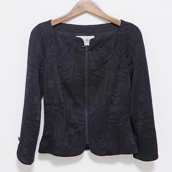 美品　tae ashida グレー ファー クロップドジャケット 美品tae ashida グレー ファー クロップドジャケット