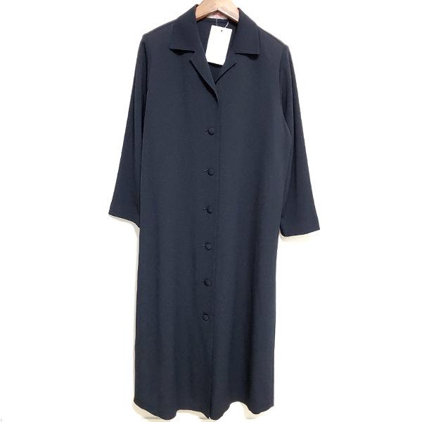 apc シセンドウ 詩仙堂 ワンピース 黒 コート ちりめん 襟付き 前 