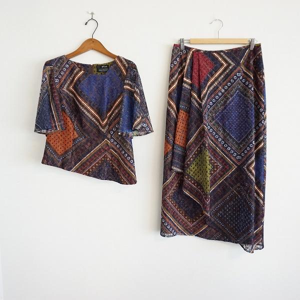 銀座マギー #snc ギンザマギー セットアップ 42 マルチ 総柄 巻き  