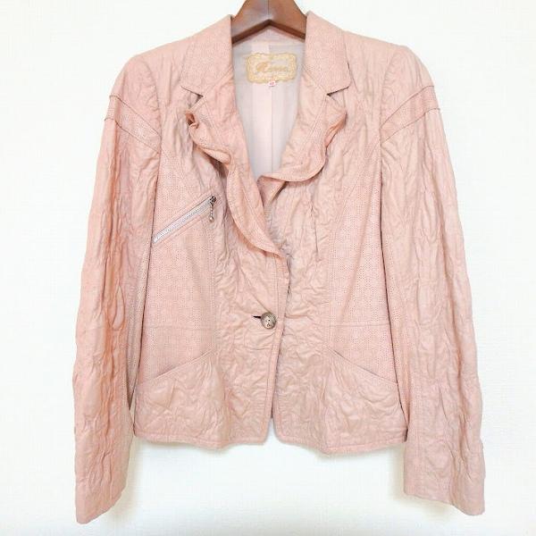 M7　インポート ロッサ rossaジャケット anc インポートロッサ import Rossa ジャケット 42 ピンク レザー調